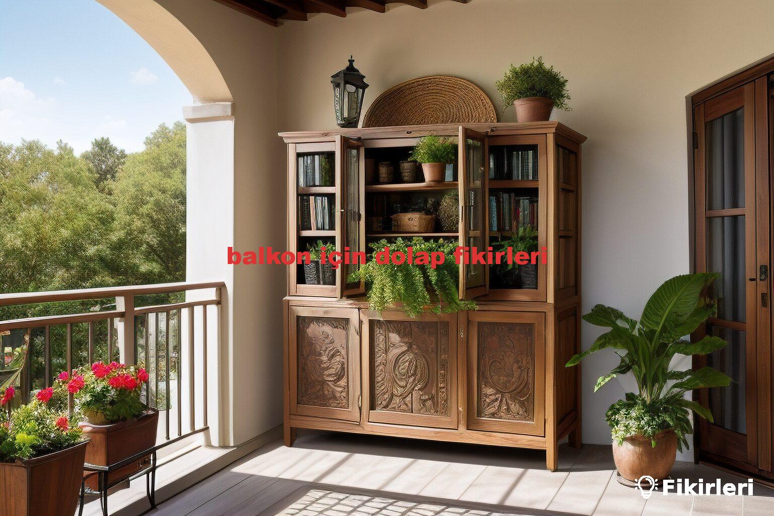 balkon için dolap fikirleri
