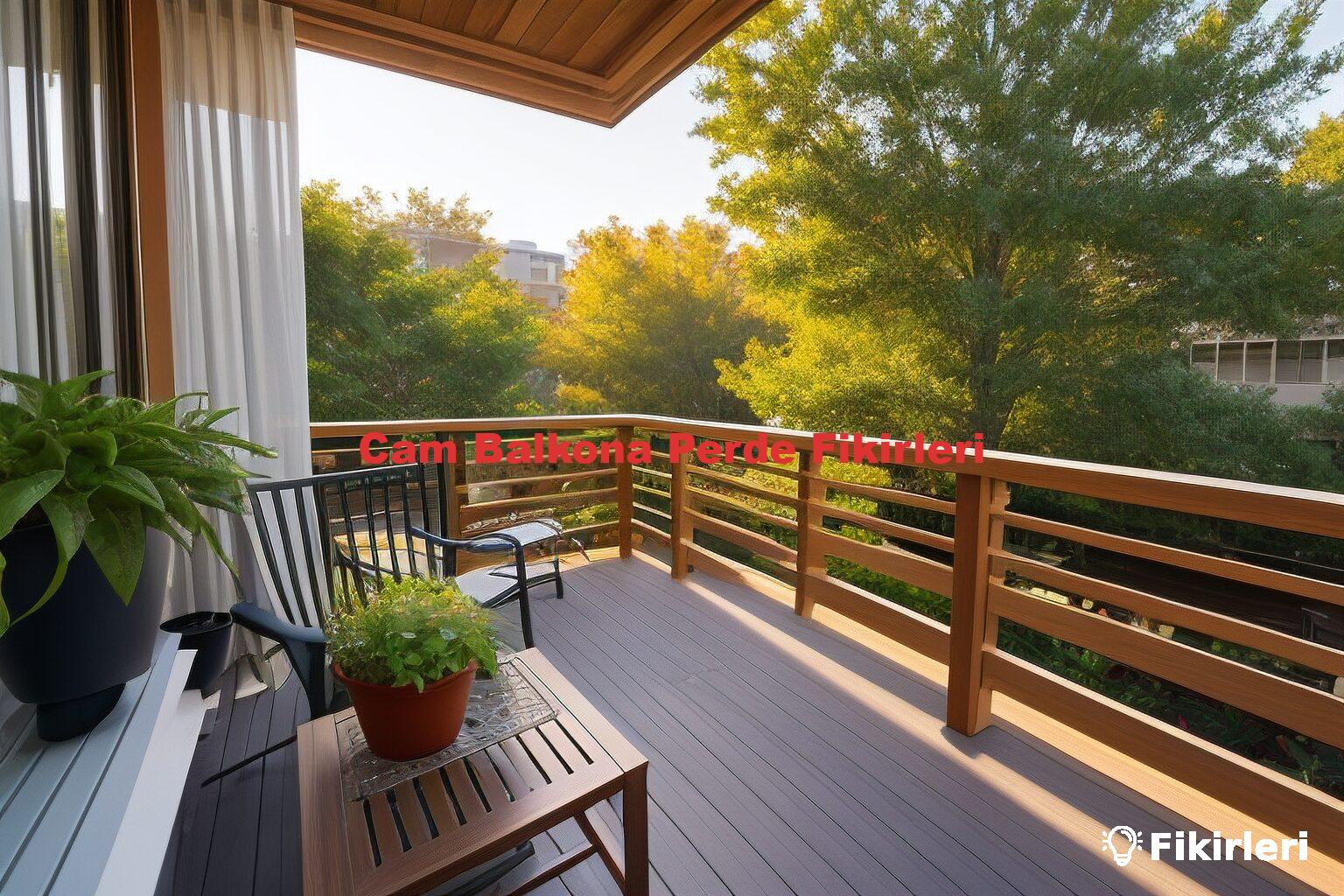 Cam Balkona Perde Fikirleri