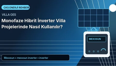 Monofaze Hibrit İnverter Villa Projelerinde Nasıl Kullanılır?