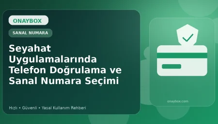 Seyahat Uygulamalarında Telefon Doğrulama ve Sanal Numara Seçimi