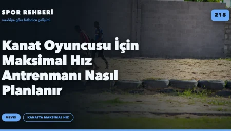 Kanat Oyuncusu İçin Maksimal Hız Antrenmanı Nasıl Planlanır